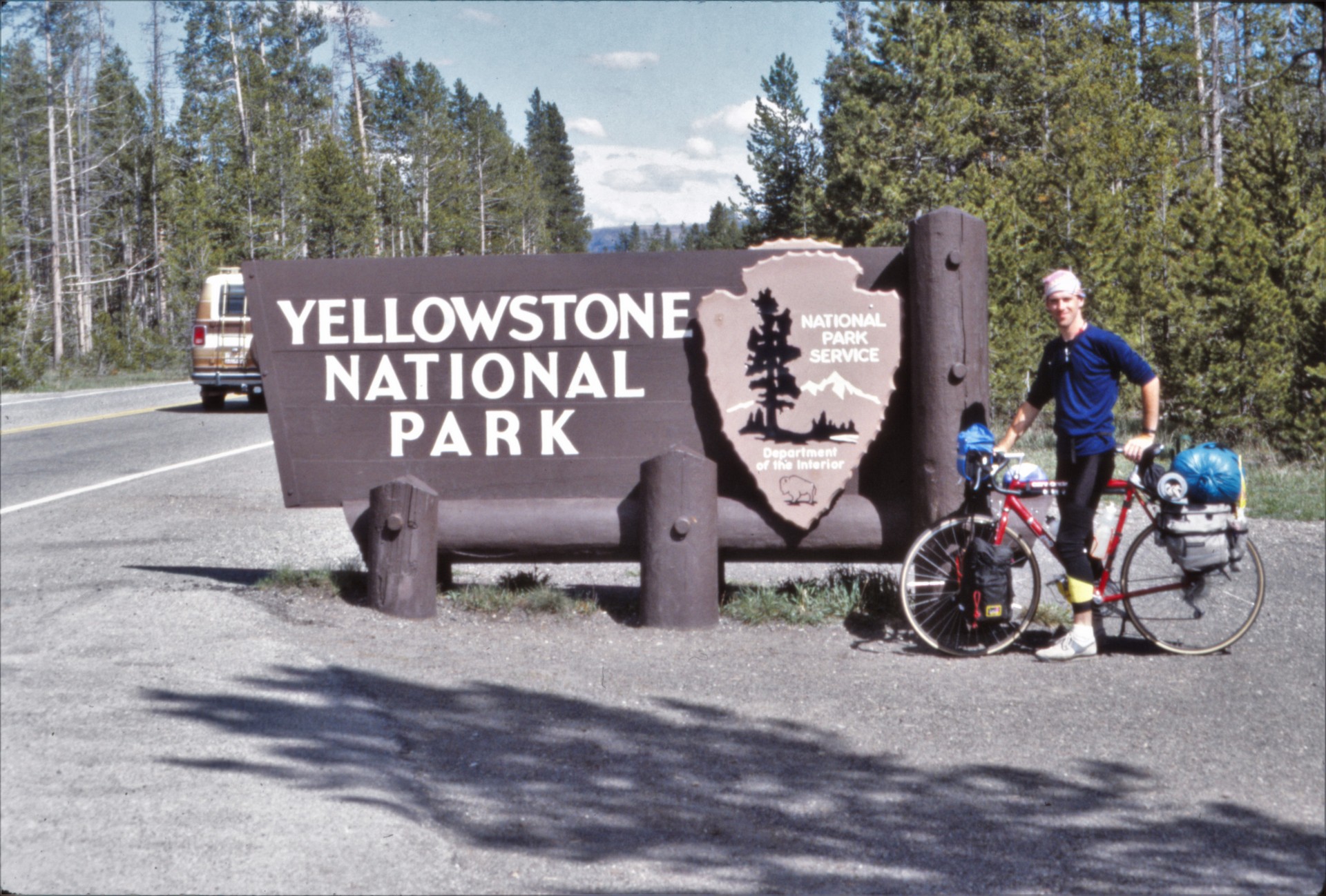Cross country bicycle trip.